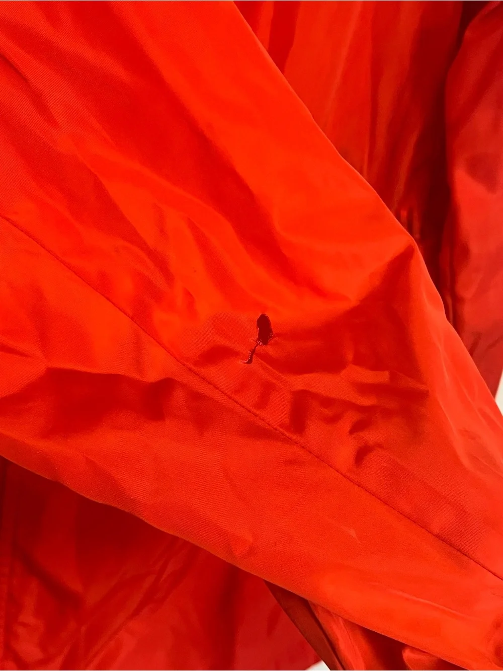 Kate Spade New York | Hooded Red Orange Floral Windbreaker Rain Jacket M